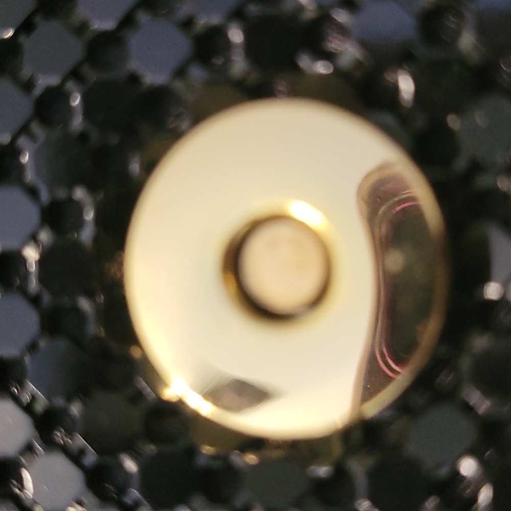 Little black sequined purse. Used once for a wedding. Measurements attac… - Picture 7 of 10